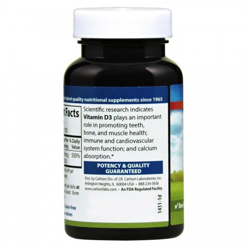 Carlson Labs Vitamin D3 4000 IU, 120 капсул CN6168 Carlson Labs Carlson Labs Vitamin D3 4000 IU, 120 капсул CN6168 Carlson Labs