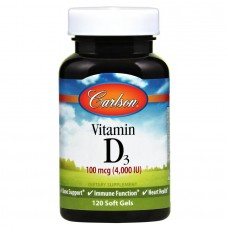 Carlson Labs Vitamin D3 4000 IU, 120 капсул Carlson Labs Vitamin D3 4000 IU, 120 капсул