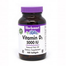 Bluebonnet Nutrition Vitamin D3 5000IU, 100 капсул Bluebonnet Nutrition Vitamin D3 5000IU, 100 капсул