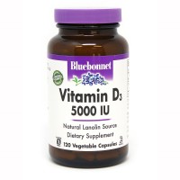 Bluebonnet Nutrition Vitamin D3 5001IU, 120 вегакапсул Bluebonnet Nutrition Vitamin D3 5001IU, 120 вегакапсул