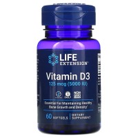 Life Extension Vitamin D3 5000 IU, 60 капсул