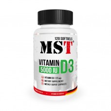 MST Nutrition Vitamin D3 5000 IU, 120 капсул