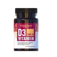 Golden Pharm Vitamin D3 5000 IU, 90 капсул Golden Pharm Vitamin D3 5000 IU, 90 капсул