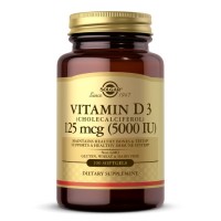 Solgar Vitamin D3 125 mcg, 100 капсул Solgar Vitamin D3 125 mcg, 100 капсул
