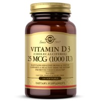 Solgar Vitamin D3 25 mcg, 100 капсул Solgar Vitamin D3 25 mcg, 100 капсул