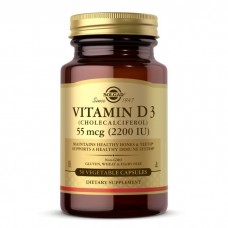 Solgar Vitamin D3 55 mcg, 50 вегакапсул Solgar Vitamin D3 55 mcg, 50 вегакапсул