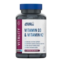 Applied Nutrition Vitamin D3 & K2, 60 капсул Applied Nutrition Vitamin D3 & K2, 60 капсул
