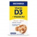 Enzymedica Vitamin D3 + Vitamin K2, 60 капсул CN15531 Enzymedica