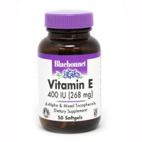 Bluebonnet Nutrition Natural Vitamin E 400 IU, 50 капсул Bluebonnet Nutrition Natural Vitamin E 400 IU, 50 капсул