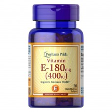 Puritan's Pride Vitamin E 400 IU (180 mg), 50 капсул Puritan's Pride Vitamin E 400 IU (180 mg), 50 капсул