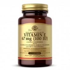 Solgar Vitamin E 67 mg (100 IU) Mixed Tocopherols, 100 капсул Solgar Vitamin E 67 mg (100 IU) Mixed Tocopherols, 100 капсул