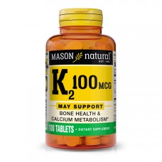 Mason Natural Vitamin K2 100 mcg, 100 таблеток Mason Natural Vitamin K2 100 mcg, 100 таблеток