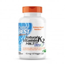 Doctor's Best Natural Vitamin K2 MK-7 45 mcg, 60 капсул Doctor's Best Natural Vitamin K2 MK-7 45 mcg, 60 капсул