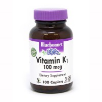 Bluebonnet Nutrition Vitamin К1 100 mcg, 100 капсул Bluebonnet Nutrition Vitamin К1 100 mcg, 100 капсул