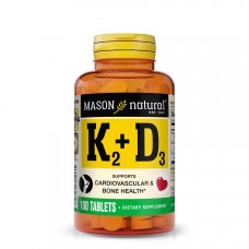 Mason Natural Vitamin K2 100 mcg plus Vitamin D3, 100 таблеток Mason Natural Vitamin K2 100 mcg plus Vitamin D3, 100 таблеток