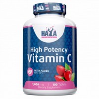 Haya Labs Vitamin C with Rose Hips 1000 mg High Potency, 100 таблеток Haya Labs Vitamin C with Rose Hips 1000 mg High Potency, 100 таблеток