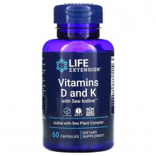 Life Extension Vitamins D and K, 60 капсул