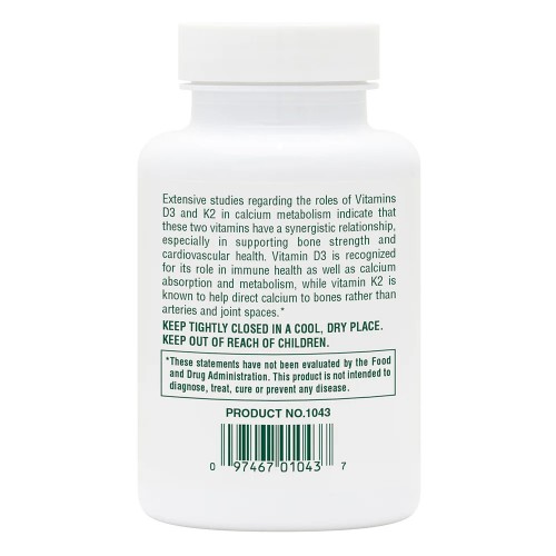 Natures Plus Vitamins D3 + K2, 90 капсул CN11717 Natures Plus Natures Plus Vitamins D3 + K2, 90 капсул CN11717 Natures Plus