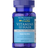 Puritan's Pride Vitamins for the Hair, 60 таблеток Puritan's Pride Vitamins for the Hair, 60 таблеток