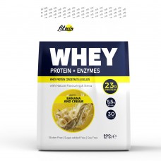 FitWin Whey Protein + Enzymes, 900 грамм - Банан со сливками FitWin Whey Protein + Enzymes, 900 грамм - Банан со сливками