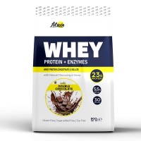 FitWin Whey Protein + Enzymes, 900 грамм - Двойной шоколад FitWin Whey Protein + Enzymes, 900 грамм - Двойной шоколад