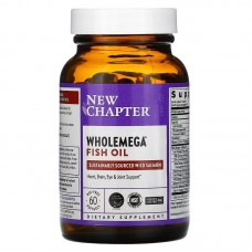 New Chapter Wholemega Fish Oil, 60 капсул