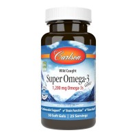 Carlson Labs Super Omega-3 Gems 1200 mg Wild Caught, 50 капсул