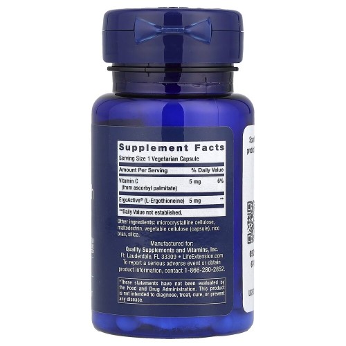 Life Extension Essential Youth L-Ergothioneine 5 mg, 30 вегакапсул CN16493 Life Extension Life Extension Essential Youth L-Ergothioneine 5 mg, 30 вегакапсул CN16493 Life Extension
