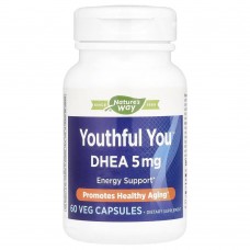 Nature's Way Youthful You DHEA 5 mg, 60 вегакапсул Nature's Way Youthful You DHEA 5 mg, 60 вегакапсул