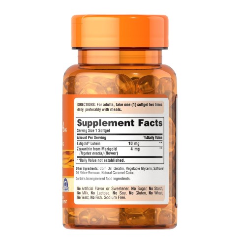 Puritan's Pride Zeaxanthin 4 mg, 60 капсул CN12951 Puritan's Pride Puritan's Pride Zeaxanthin 4 mg, 60 капсул CN12951 Puritan's Pride