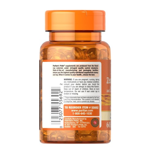 Puritan's Pride Zeaxanthin 4 mg, 60 капсул CN12951 Puritan's Pride Puritan's Pride Zeaxanthin 4 mg, 60 капсул CN12951 Puritan's Pride