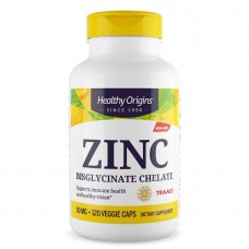 Healthy Origins Zinc Bisglycinate Chelate 50 mg, 120 вегакапсул