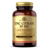 Solgar Zinc Citrate 30 mg, 100 вегакапсул Solgar Zinc Citrate 30 mg, 100 вегакапсул