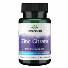Swanson Zinc Citrate 50 mg, 60 капсул Swanson Zinc Citrate 50 mg, 60 капсул