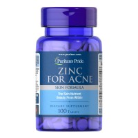 Puritan's Pride Zinc for Acne, 100 таблеток Puritan's Pride Zinc for Acne, 100 таблеток