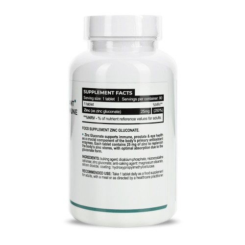 Progress Nutrition Zinc Gluconate 25 mg, 90 таблеток CN16433 Progress Nutrition Progress Nutrition Zinc Gluconate 25 mg, 90 таблеток CN16433 Progress Nutrition