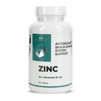 Progress Nutrition Zinc Gluconate 25 mg, 90 таблеток Progress Nutrition Zinc Gluconate 25 mg, 90 таблеток