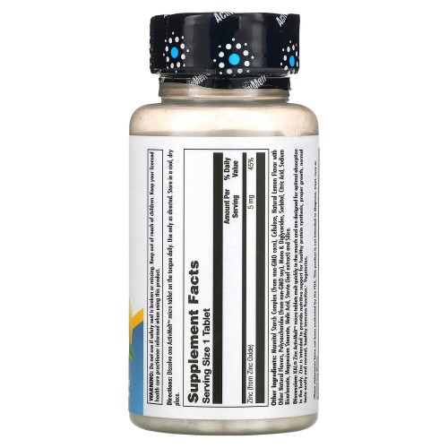 KAL Zinc 5 mg, 60 мікро таблеток - Лимон CN16534 KAL KAL Zinc 5 mg, 60 мікро таблеток - Лимон CN16534 KAL