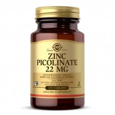 Solgar Zinc Picolinate 22 mg, 100 таблеток Solgar Zinc Picolinate 22 mg, 100 таблеток