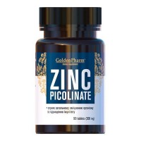 Golden Pharm Zinc Picolinate, 90 таблеток Golden Pharm Zinc Picolinate, 90 таблеток
