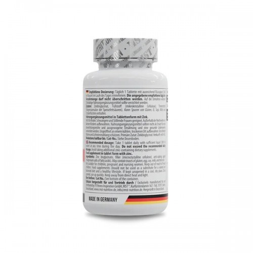 MST Nutrition Zinc Chelate Bisglycinate, 180 таблеток CN17230 MST MST Nutrition Zinc Chelate Bisglycinate, 180 таблеток CN17230 MST