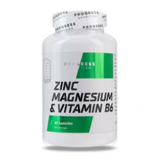 Progress Nutrition Zinc Magnesium Vitamin B6, 60 капсул Progress Nutrition Zinc Magnesium Vitamin B6, 60 капсул