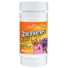 21st Century Zoo Friends with Extra C, 60 таблеток