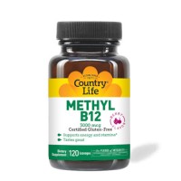 Country Life Methyl B12 3000 mcg, 120 леденцов - Ягоды Country Life Methyl B12 3000 mcg, 120 леденцов - Ягоды