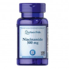 Puritan's Pride Niacinamide 500 mg, 100 таблеток Puritan's Pride Niacinamide 500 mg, 100 таблеток