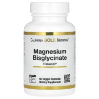 California Gold Nutrition Magnesium Bisglycinate 200 mg, 60 вегакапсул California Gold Nutrition Magnesium Bisglycinate 200 mg, 60 вегакапсул