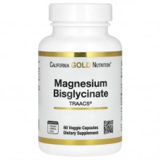 California Gold Nutrition Magnesium Bisglycinate 200 mg, 60 вегакапсул California Gold Nutrition Magnesium Bisglycinate 200 mg, 60 вегакапсул