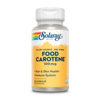 Витамины и минералы Solaray Food Carotene 500 mcg, 30 капсул Витамины и минералы Solaray Food Carotene 500 mcg, 30 капсул