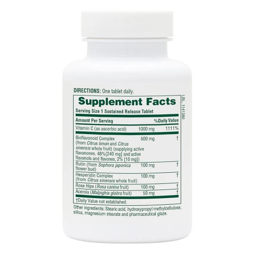 Natures Plus Super C Complex Sustained Release, 60 таблеток CN11732 Natures Plus Super C Complex Sustained Release, 60 таблеток CN11732