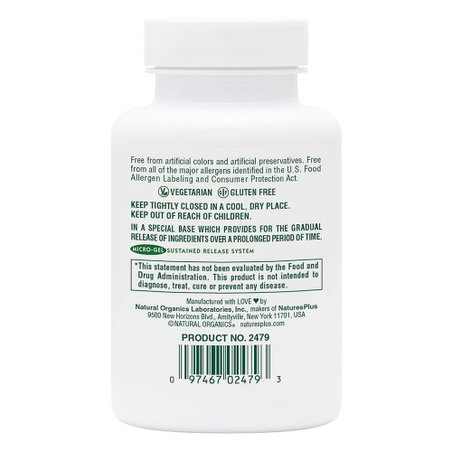 Natures Plus Super C Complex Sustained Release, 60 таблеток CN11732 Natures Plus Super C Complex Sustained Release, 60 таблеток CN11732